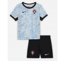 Portugalia Koszulka Wyjazdowa dzieci ME 2024 Krótki Rękaw (+ krótkie spodenki)